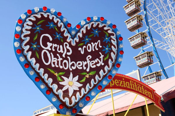 Oktoberfest in Muenchen in Deutschland