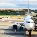 Flugzeug beim Boarding