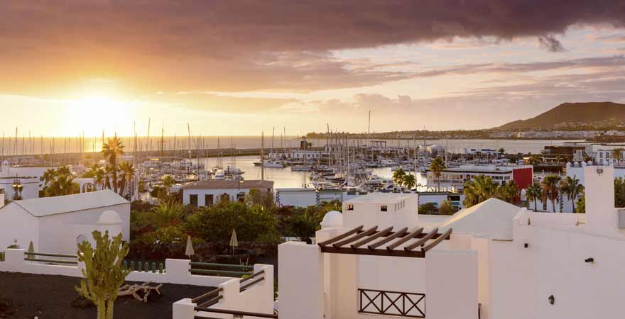 Playa Blanca auf Lanzarote auf den Kanaren in Spanien