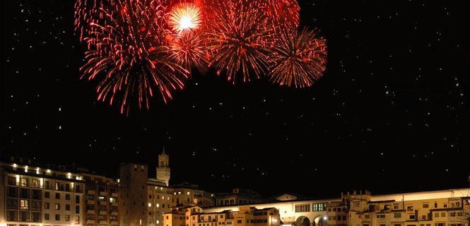 Silvester in Venedig in Italien