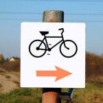 Schild mit Fahrrad