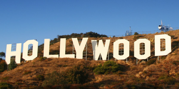 Symbol der Filmindustrie in den Hollywood Hills