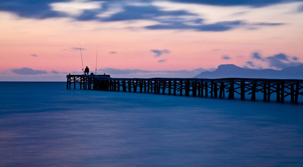 Alcudia auf Mallorca bei Sonnenuntergang