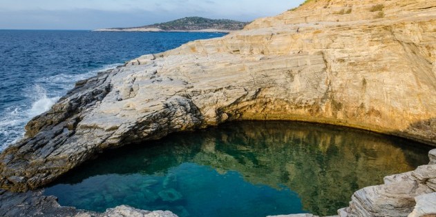 Natur-Schwimmbad "Giola" auf Thassos