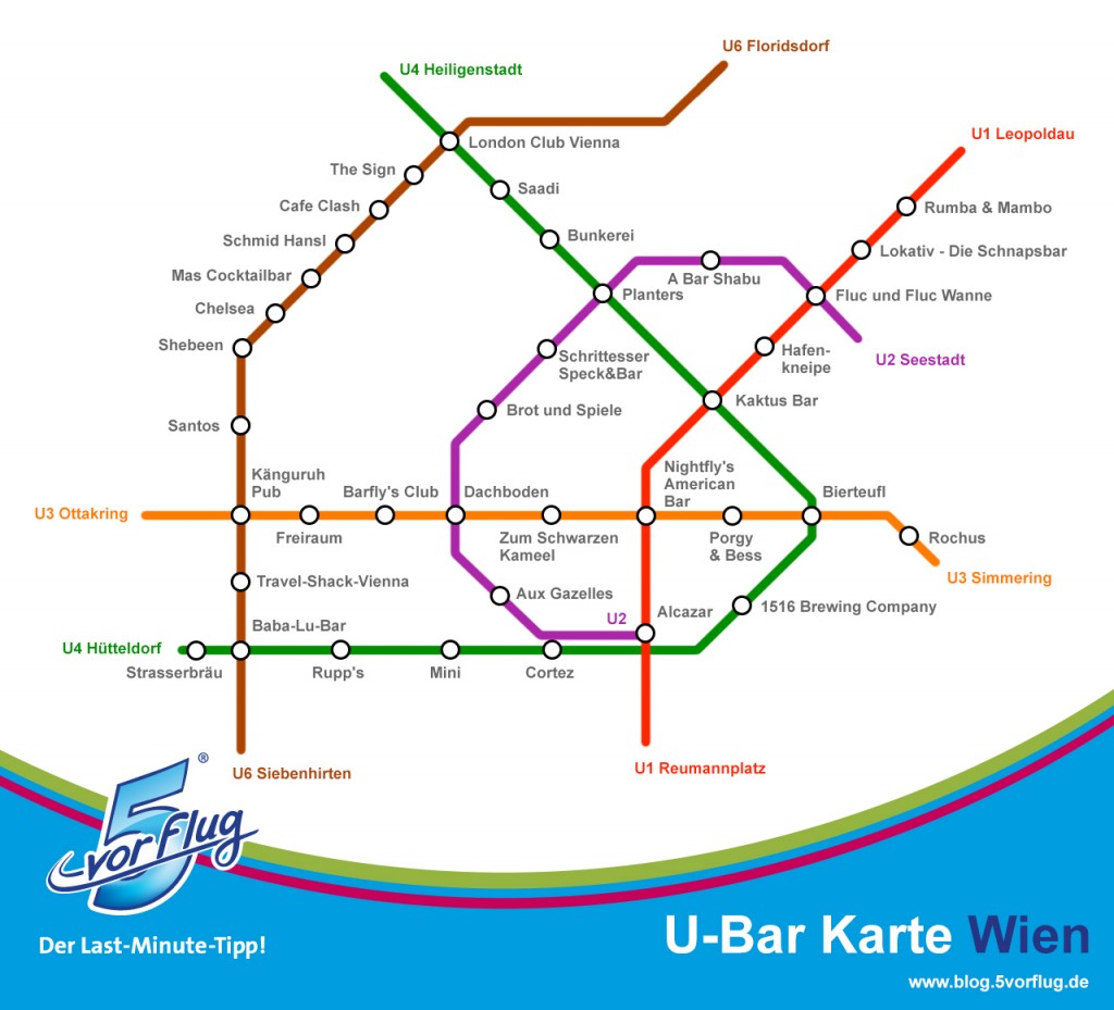 UBahn Bar Plan von Wien 5vorFlug Blog