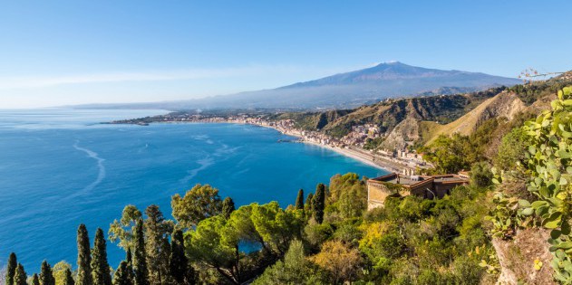 Baderegion auf Sizilien in Italien