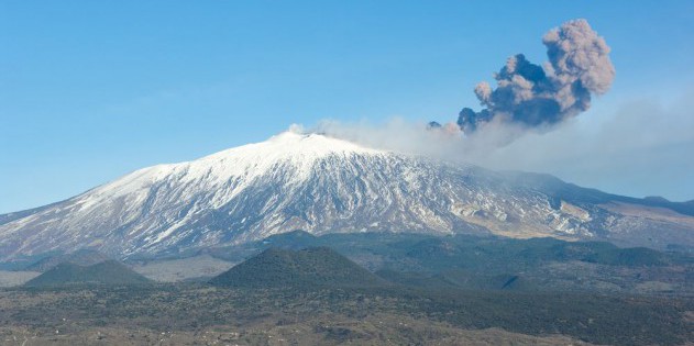 Der Vulkan Aetna auf Sizilien