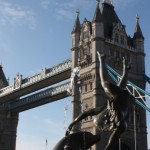 Tower Bridge in London in England