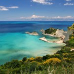 Kueste von Korfu auf Griechenland