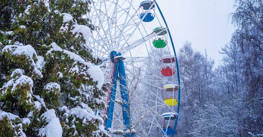 Riesenrad im Winter