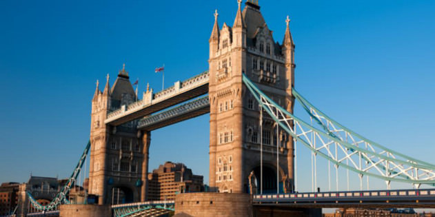 Tower Bridge in London in England