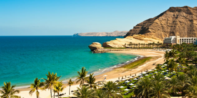 Strand im Oman 