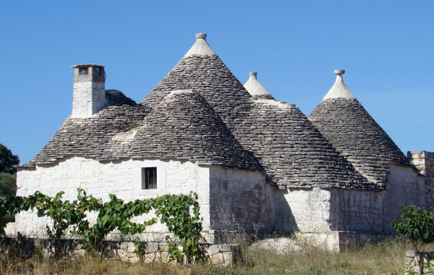 Trulli in Alberobello in Italien