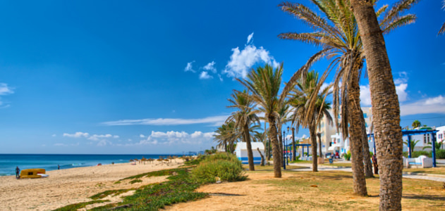 Strand von Hammamet in Tunesien