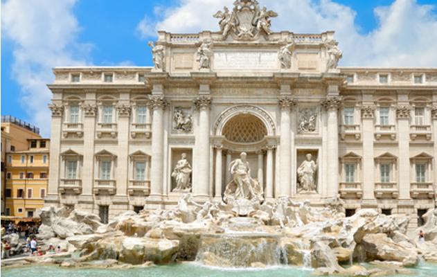 Trevi Brunnen in Rom in Italien
