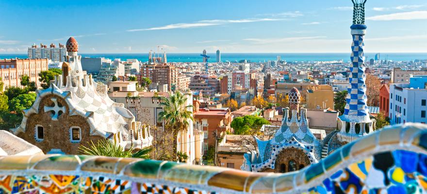 Park Güell in Barcelona in Spanien