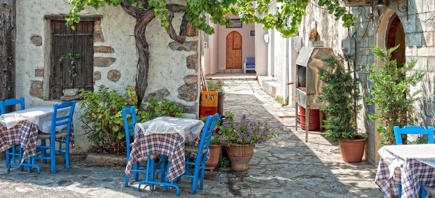 Dorf auf Kreta in Griechenland