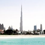 Skyline von Dubai in den VAE