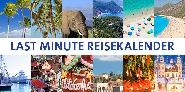 Last Minute Reisekalender: Wann, wohin in den Urlaub?