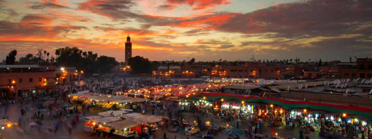 Markt in Marrakesch in Marokko