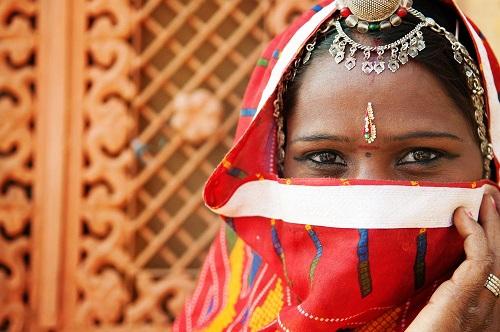 Frau in Indien