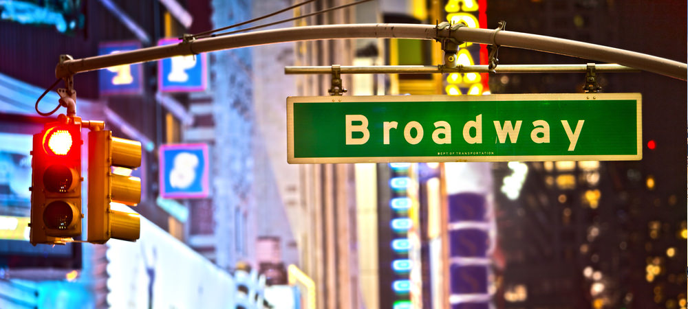 Broadway in New York in den USA