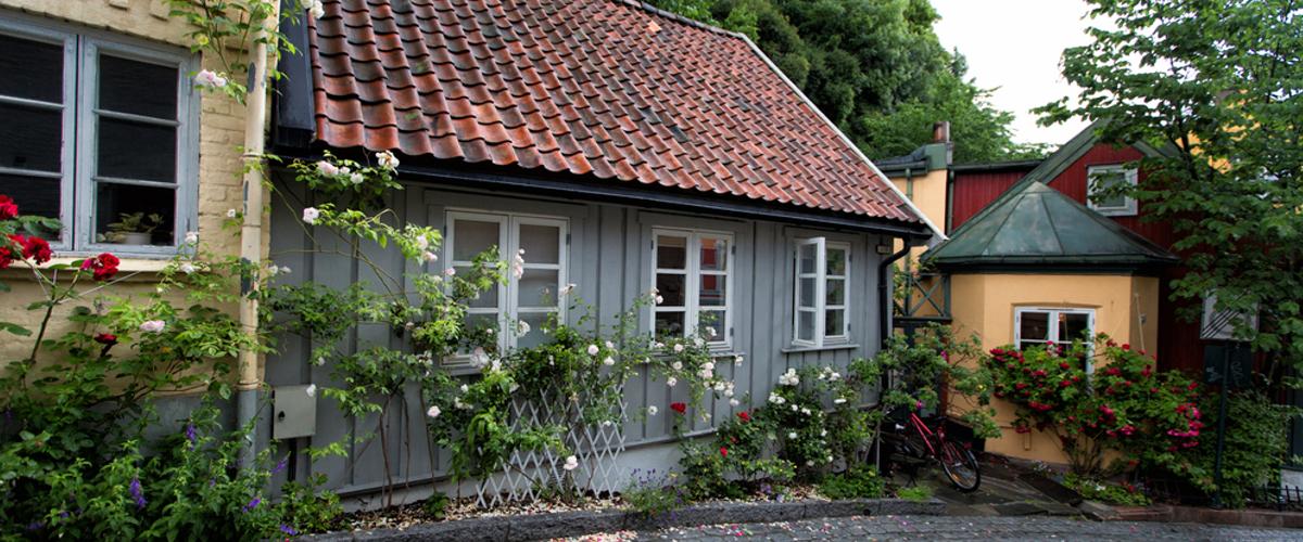 Norweger Häuser in Telthusbakken