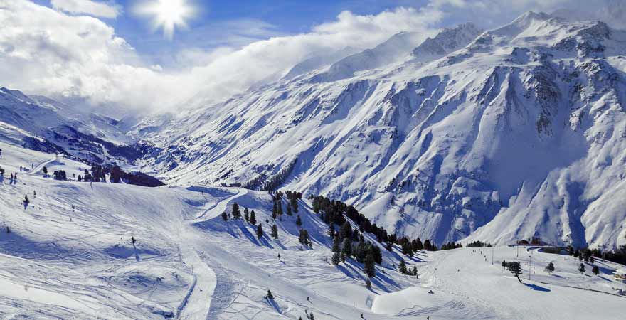 Skigebiet Obergurgl in Österreich