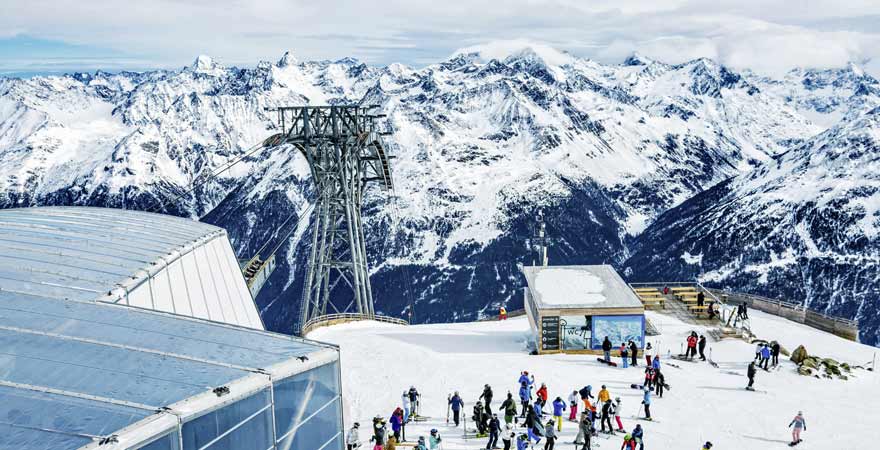 Skigebiet Sölden in Österreich