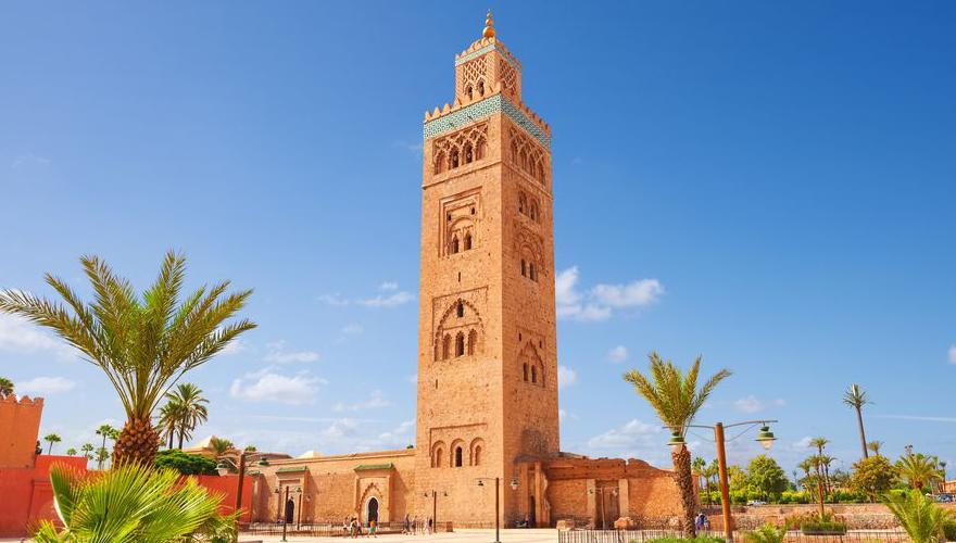 Marrakesch Palme Moschee