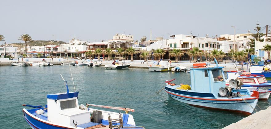hafen in Kos in Griechenland
