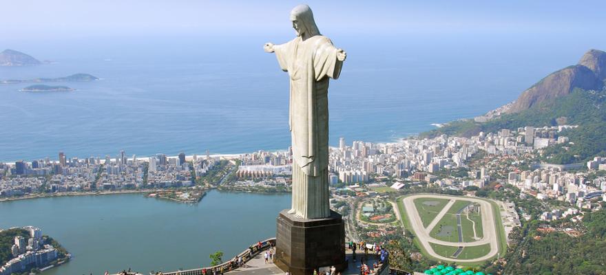 Erloeserstatue in Rio de Janeiro in Brasilien