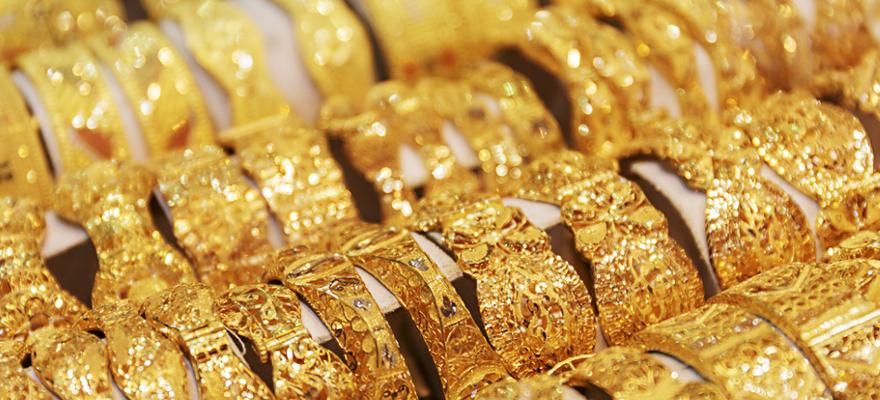 Armbaender im Goldsouk von Dubai