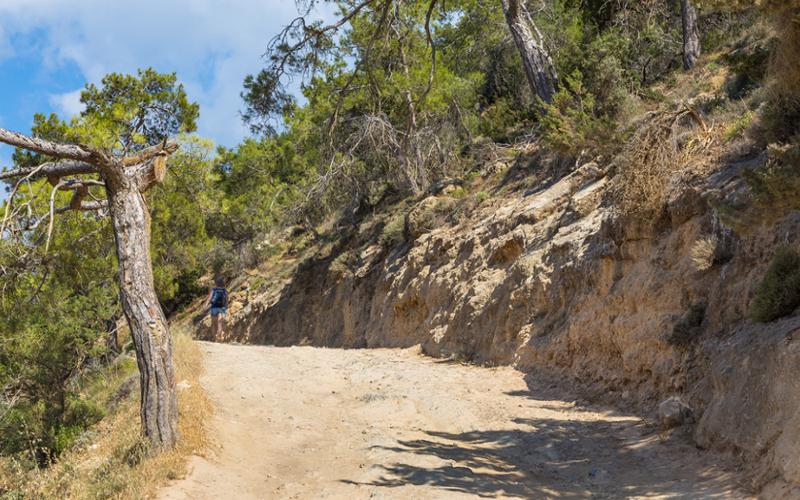 Wanderweg auf Zypern