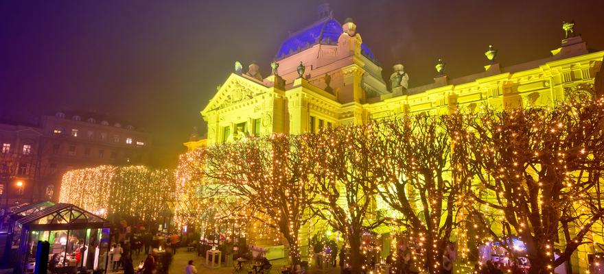 Lichter Bäume Weihnachten