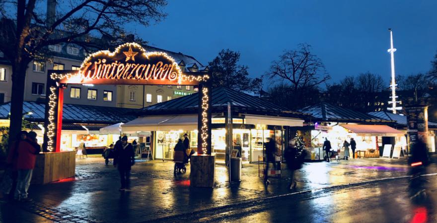 Winteruauber Viktualienmarkt