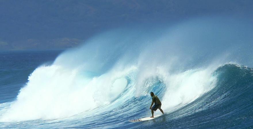 Surfen auf Hawaii