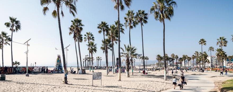 Strand in Los Angeles in Kalifornien in den USA