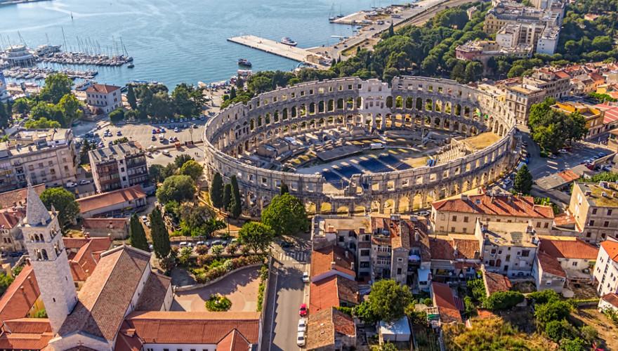 Kroatien, Urlaub, Pula, Amphitheater