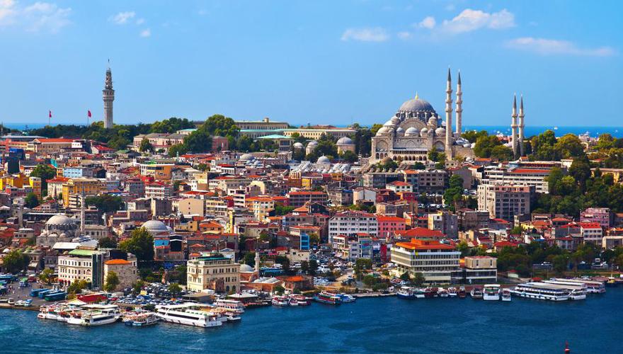 Blick auf die türkische Hauptstadt Istanbul