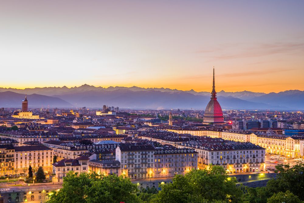 Turin bei Sonnenuntergang