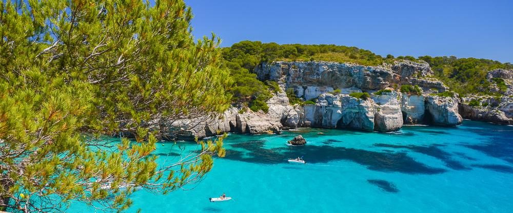 Cala marcarelleta auf Menorca