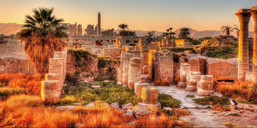 karnak tempel in luxor in aegypten