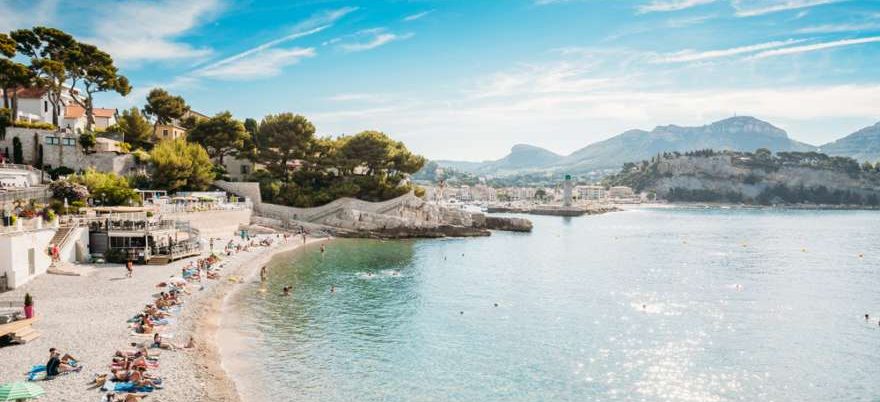 Cassis an der Cote d'Azur in Frankreich