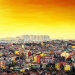Skyline von Istanbul in der Tuerkei