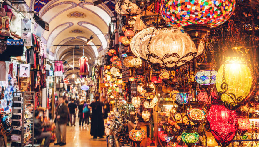 Großer Basar in Istanbul in der Türkei