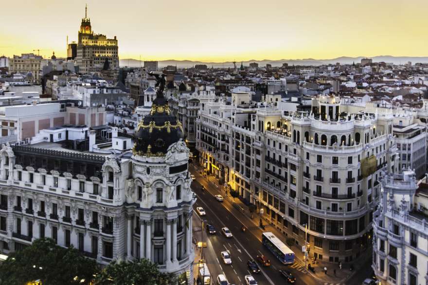 Madrid-Sonnenuntergang