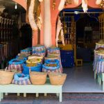 Ein Markt in Marrakesch in Marokko