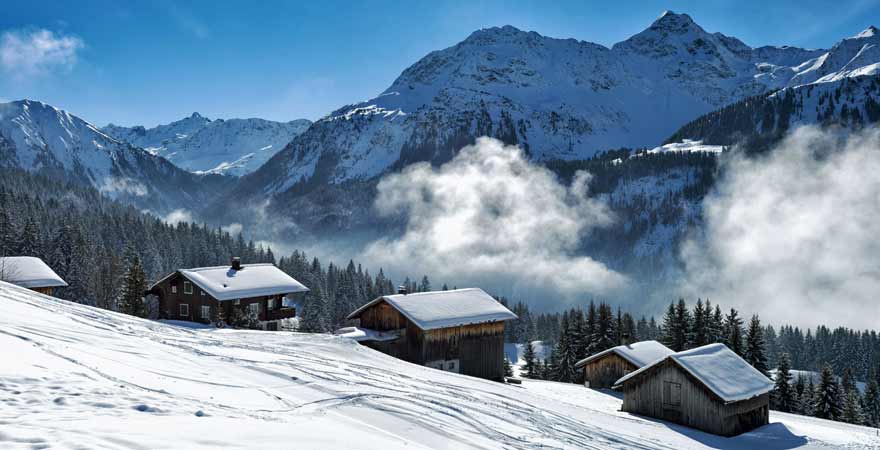 Skigebiet Vorarlberg in Österreich