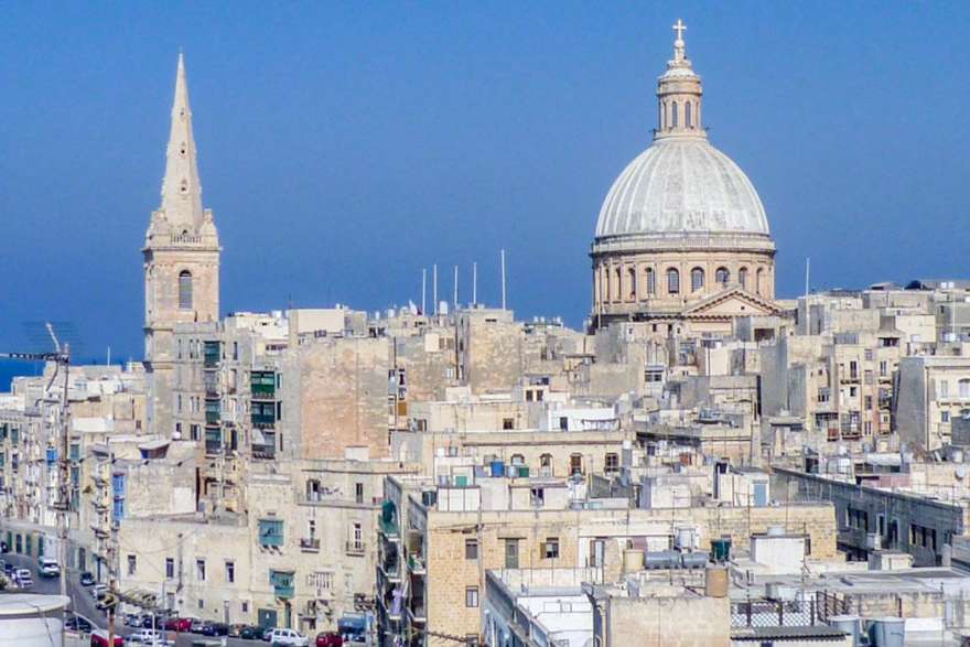 Blick auf Valetta